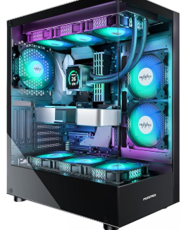 Vỏ máy MUSETEX ATX 6 quạt PWM ARGB Type-C kính cường lực K2 (đen)