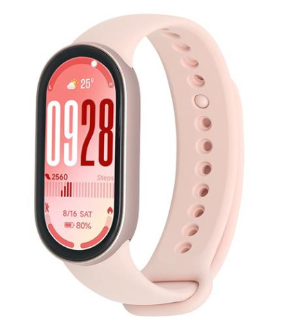 Vòng đeo tay thông minh Mi Band 10 viền nhôm - Hồng