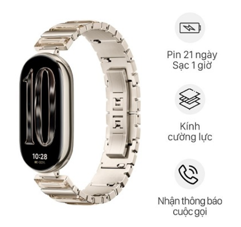 Vòng đeo tay thông minh Xiaomi Mi Band 10 Vàng