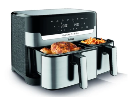 Nồi chiên không dầu Tefal Dual Easy Fry & Grill EY905D10