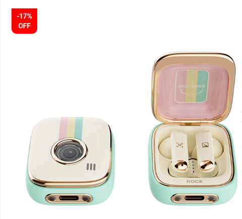 Tai Nghe Không Dây ROCK Retro Style TWS Earphones