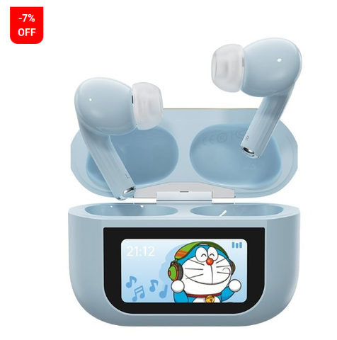 Tai Nghe Không Dây TWS ROCK Doraemon A5 Pro Smart Touch Screen ANC