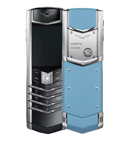 Vertu SIGNATURE V Stainless Steel Silver Powder Blue