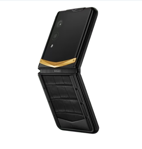 Vertu Quantum Flip Gold V Basalt Black Alli