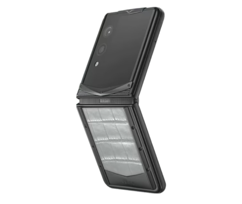 Vertu Quantum Flip Black Elephant Skin Alli