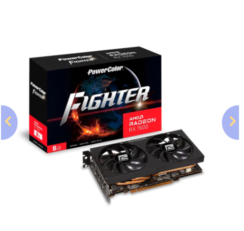 VGA Powercolor Fighter RX 7600 8GB GDDR6