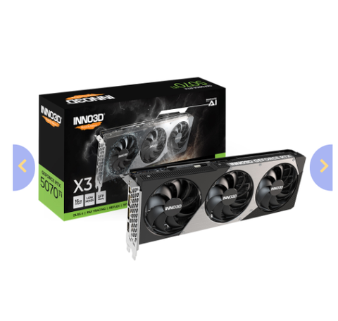 VGA Inno3D Geforce RTX 5070 Ti X3 16GB GDDR7
