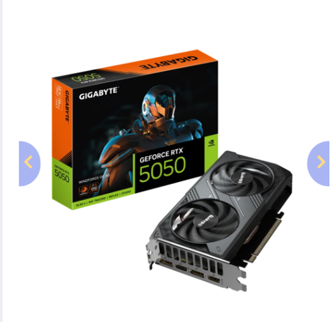 VGA Gigabyte RTX 5050 WINDFORCE OC 8GB