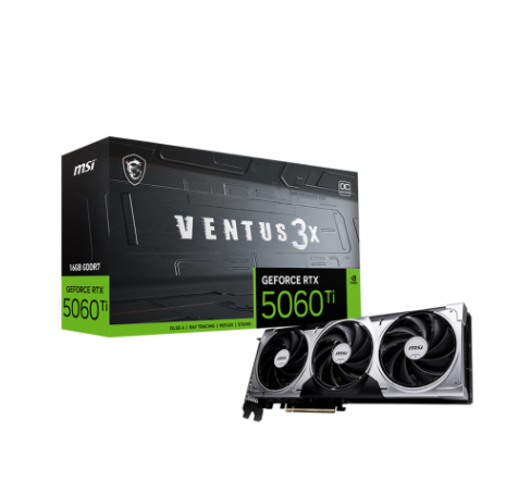 VGA MSI RTX 5060 Ti 16GB VENTUS 3X OC GDDR7