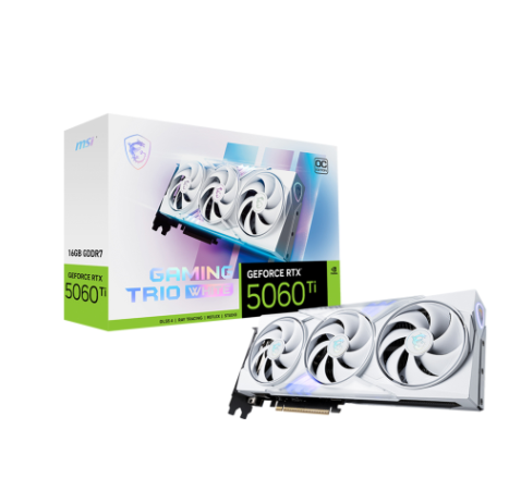 VGA MSI RTX 5060 Ti 16GB GAMING TRIO OC WHITE GDDR7