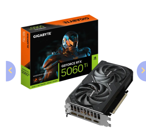 VGA Gigabyte RTX 5060 Ti Windforce Max OC 16GB