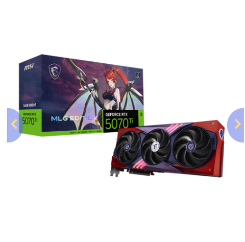 VGA MSI RTX 5070 Ti 16GB MLG EDITION OC GDDR7