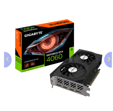 VGA Gigabyte RTX 4060 Windforce OC 8GB