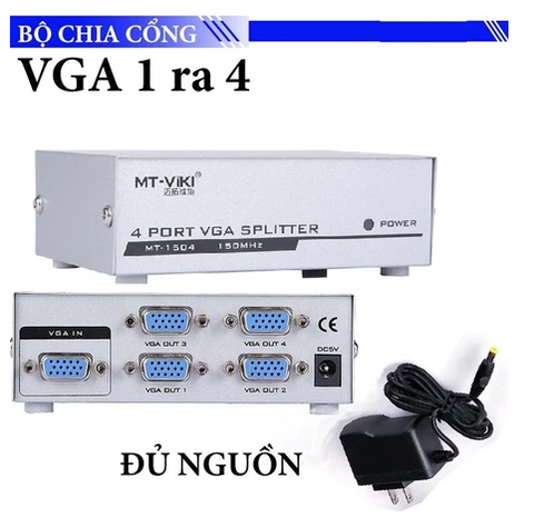 Bộ chia vga 1 ra 4 MT-VIKI 150hz