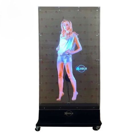 Standee quạt LED 3D Hologram gồm Bộ khung kèm 2 quạt 3D 65cm