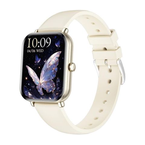 Đồng hồ thông minh KM66 Màu Trắng – Màn hình 1,75 inch, Dây silicon, Hỗ trợ cuộc gọi Bluetooth