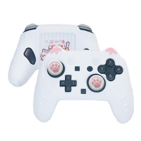 Vỏ bảo vệ bằng silicon cho tay cầm chơi game Nintendo Switch 2 Pro (Màu Trắng)