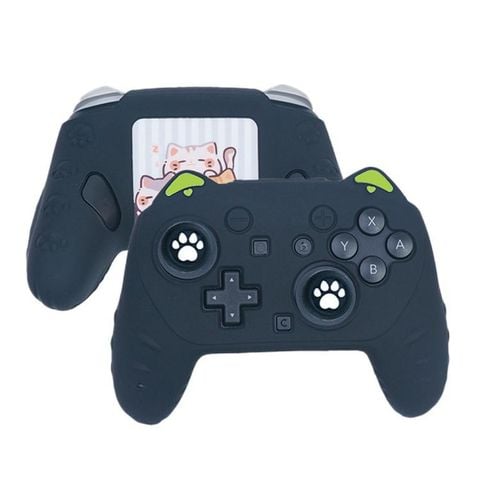 Vỏ bảo vệ bằng silicon cho tay cầm chơi game Nintendo Switch 2 Pro (Màu Đen)