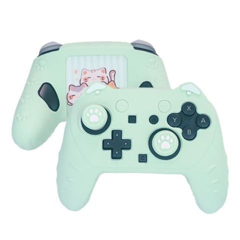 Vỏ bảo vệ bằng silicon cho tay cầm chơi game Nintendo Switch 2 Pro (Màu Xanh Lá)