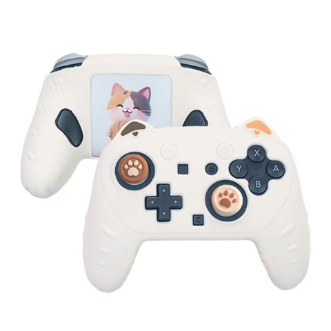 Vỏ bảo vệ bằng silicon cho tay cầm chơi game Nintendo Switch 2 Pro (Màu Be)