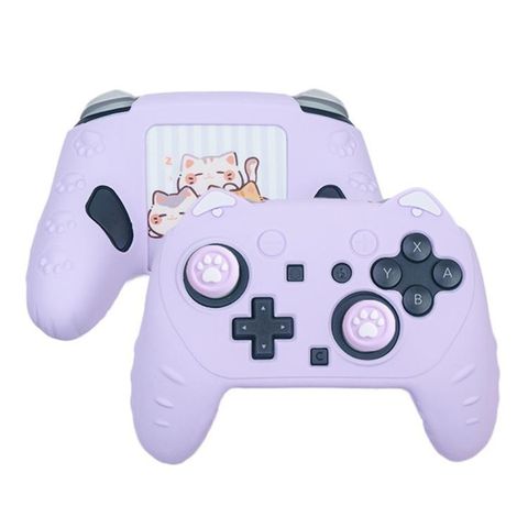 Vỏ bảo vệ bằng silicon cho tay cầm chơi game Nintendo Switch 2 Pro (Màu Tím)