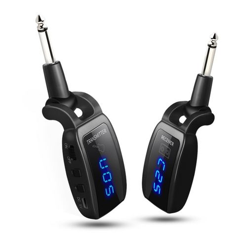 U12DX Jack 6.35mm Bộ thu phát đàn guitar không dây Đen – Kết nối ổn định, linh hoạt