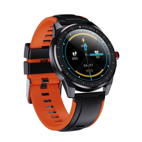 Ticwris RS-SN88 Orange – Đồng hồ thông minh 1.3 inch, giám sát nhịp tim Bluetooth