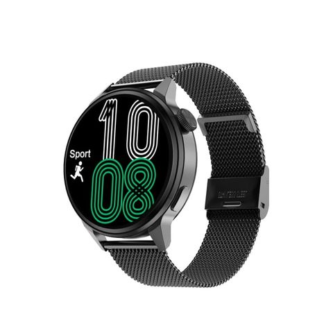 WearKey DT4+ Black Steel – Đồng hồ thông minh 1.36 inch HD, chống nước IP68, hỗ trợ NFC và gọi Bluetooth
