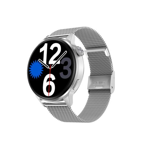 WearKey DT4+ Silver Steel – Đồng hồ thông minh 1.36 inch HD, chống nước IP68, hỗ trợ NFC và gọi Bluetooth
