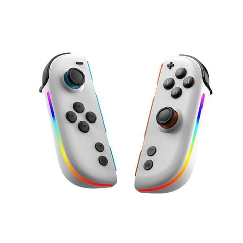 Tay cầm JOY-05 Split cho Nintendo Switch White – Hall TMR, 6 trục, đèn RGB