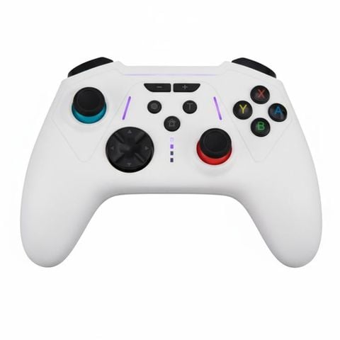Tay cầm chơi game Bluetooth S201 Trắng – Trigger Hall Effect, Macro kép, phát quang – Tương thích Switch 2 / Switch / PC / Steam / Mobile