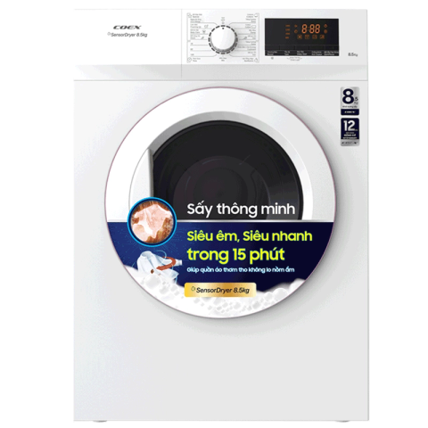 Máy sấy quần áo thông hơi Coex 8,5kg CD-80AVW
