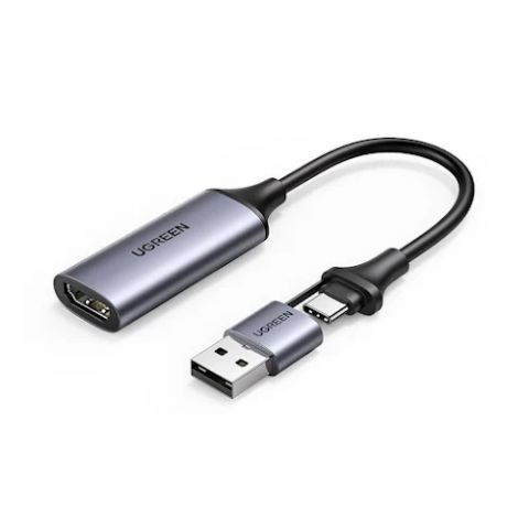 Bộ chuyển đổi Ugreen USB-C&A sang HDMI, Xám (40189)