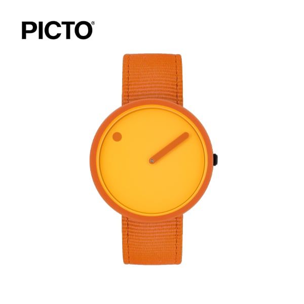  ĐỒNG HỒ PICTO Burnt Yellow & Orange Dial / Burnt Orange Recycled Strap 