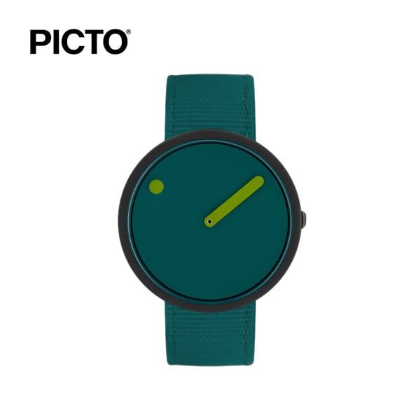  ĐỒNG HỒ PICTO Ocean Green & Black Dial / Ocean Green Recycled Strap 