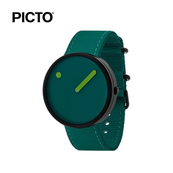  ĐỒNG HỒ PICTO Ocean Green & Black Dial / Ocean Green Recycled Strap 