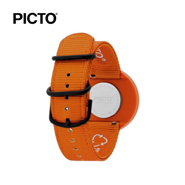  ĐỒNG HỒ PICTO Burnt Yellow & Orange Dial / Burnt Orange Recycled Strap 