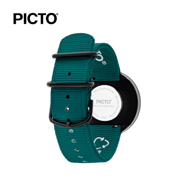  ĐỒNG HỒ PICTO Ocean Green & Black Dial / Ocean Green Recycled Strap 