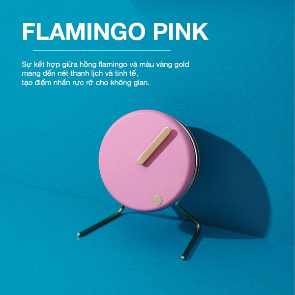  ĐỒNG HỒ ĐỂ BÀN PICTO Flamingo Pink 