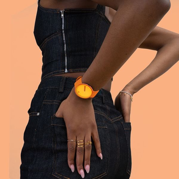  ĐỒNG HỒ PICTO Burnt Yellow & Orange Dial / Burnt Orange Recycled Strap 