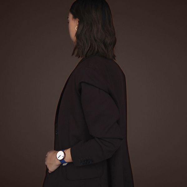  Đồng hồ Picto Cream Dial / Midnight Blue Leather Strap 