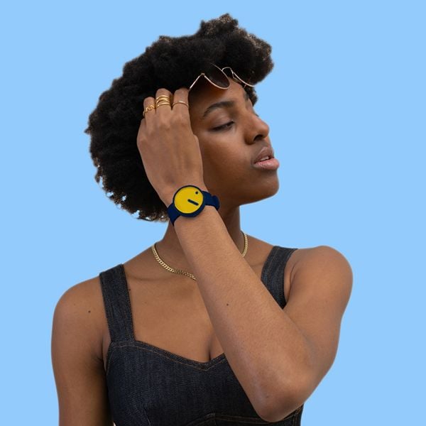  ĐỒNG HỒ PICTO Yellow & Navy Dial / Navy Blue Recycled Strap 