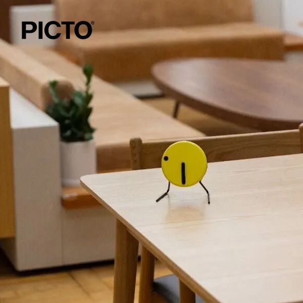  Đồng hồ để bàn PICTO Sunny Yellow 