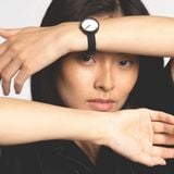  Đồng hồ Picto White & Black Dial / Matt Black Mesh Band 