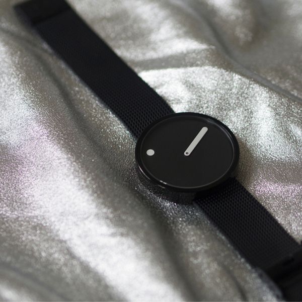  Đồng hồ PICTO Black & White Dial / Matt Black Mesh Band 