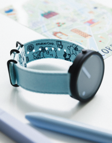  Đồng Hồ PICTO x Kakao Friends Ryan 40mm – Mặt Xanh, dây Xanh Tái Chế 