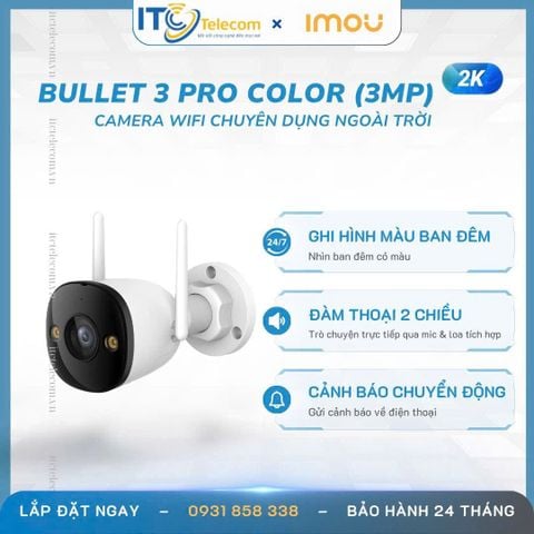 Trọn Gói Camera Ngoài Trời IMOU IPC-S3EP-3M0WE 3MP (2K) + Thẻ nhớ 64GB