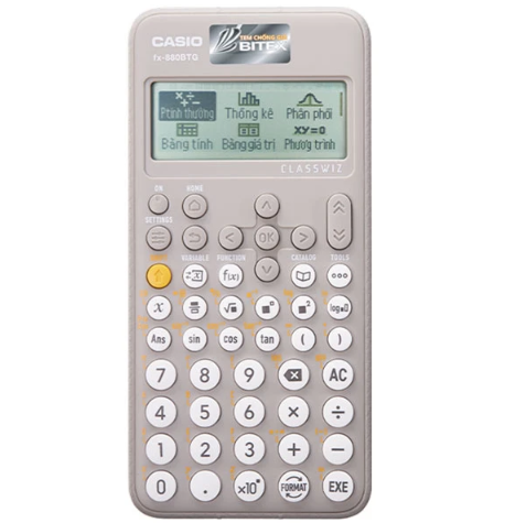MÁY TÍNH CASIO FX-880BTG (MÀU XÁM)