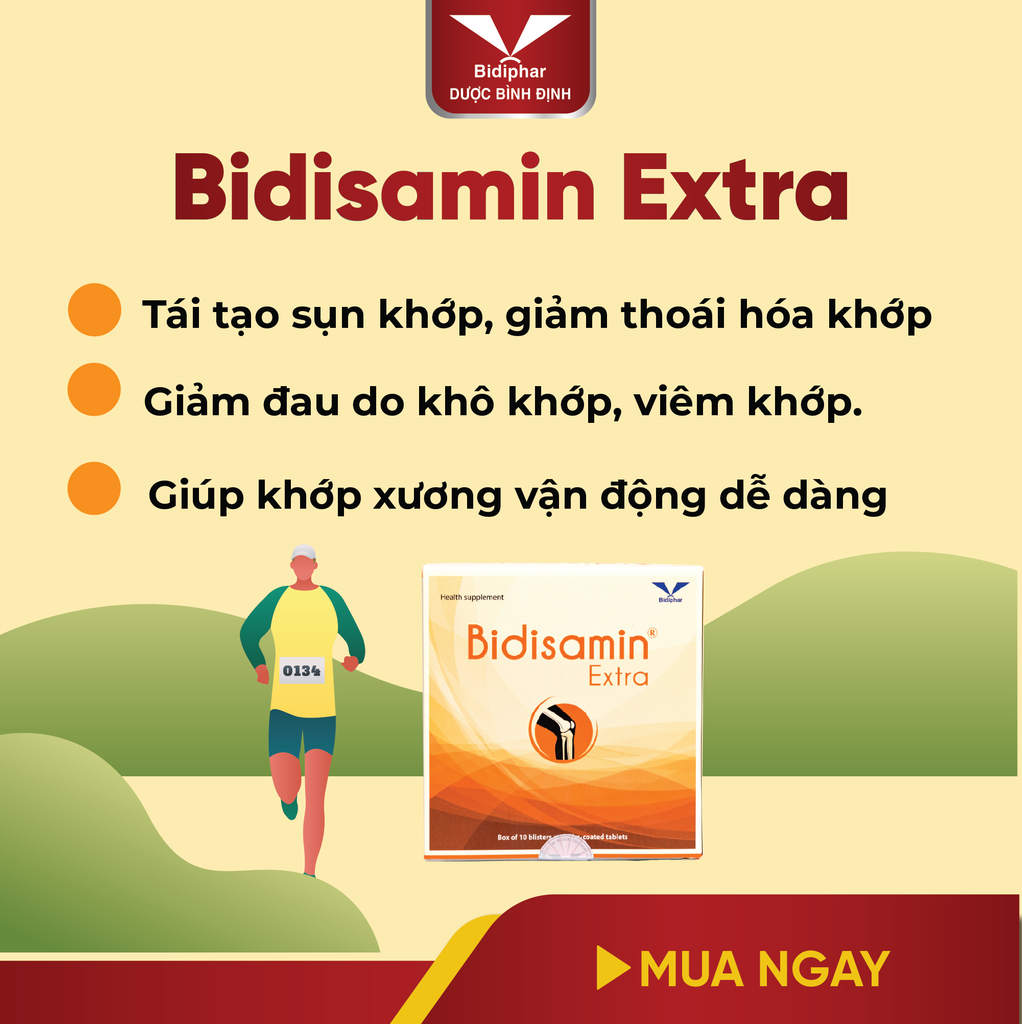 BIDISAMIN® EXTRA - Bổ Xương Khớp - Hộp 100 Viên