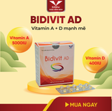 BIDIVIT AD - Bổ Sung Vitamin A, D - Hộp 100 Viên